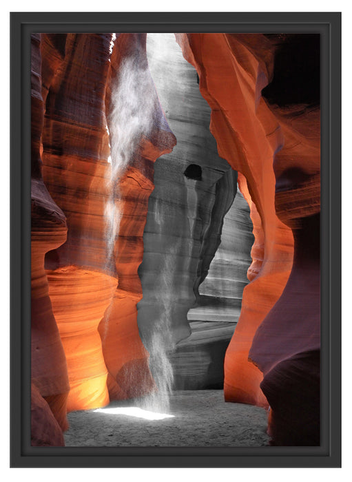 prächtiger Antelope Canyon Schattenfugenrahmen 55x40