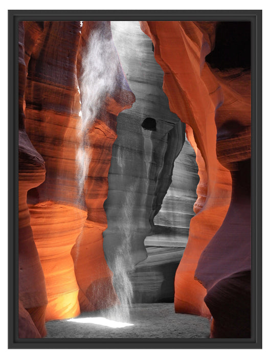 prächtiger Antelope Canyon Schattenfugenrahmen 80x60