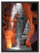 prächtiger Antelope Canyon Schattenfugenrahmen 80x60