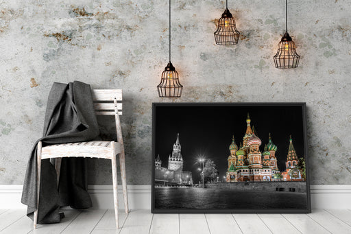 Basilius Kathedrale in Moskau Schattenfugenrahmen Wohnzimmer