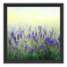 Schöner Lavendel im Regen Schattenfugenrahmen Quadratisch 40x40