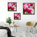 Tulpen mit Morgentau Quadratisch Schattenfugenrahmen Wohnzimmer