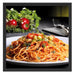 Leckere Spaghetti Italia Schattenfugenrahmen Quadratisch 55x55
