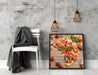 Pizza Italia auf Holztisch Quadratisch Schattenfugenrahmen Dekovorschlag