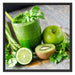 BIO Smoothie Apfel Limette Kiwi Schattenfugenrahmen Quadratisch 70x70