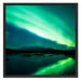 Polarlichter in Skandinavien Schattenfugenrahmen Quadratisch 70x70
