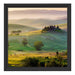 Toskana Landschaft Schattenfugenrahmen Quadratisch 40x40