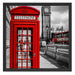 Telefonzelle London Schattenfugenrahmen Quadratisch 55x55