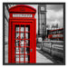 Telefonzelle London Schattenfugenrahmen Quadratisch 70x70