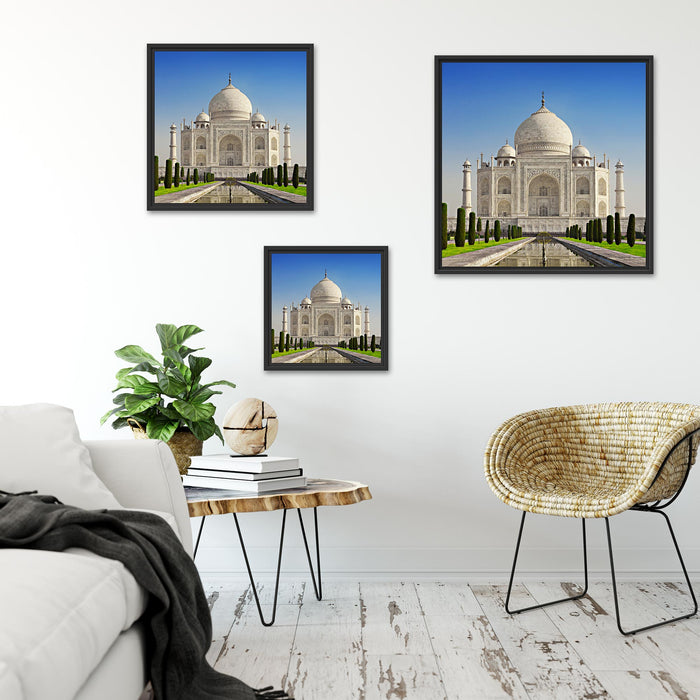 Gewaltiger Taj Mahal Quadratisch Schattenfugenrahmen Wohnzimmer