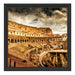 Colloseum in Rom von innen Schattenfugenrahmen Quadratisch 40x40