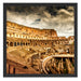 Colloseum in Rom von innen Schattenfugenrahmen Quadratisch 55x55