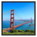 Golden Gate Bridge in USA Schattenfugenrahmen Quadratisch 70x70