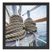 Tau auf einem Schiff Schattenfugenrahmen Quadratisch 40x40