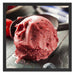 Köstliches Beeren Eis Schattenfugenrahmen Quadratisch 55x55