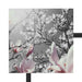 schöne Magnolie Blüten Schattenfugenrahmen Quadratisch 40x40