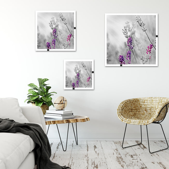 schöner Lavendel Quadratisch Schattenfugenrahmen Wohnzimmer
