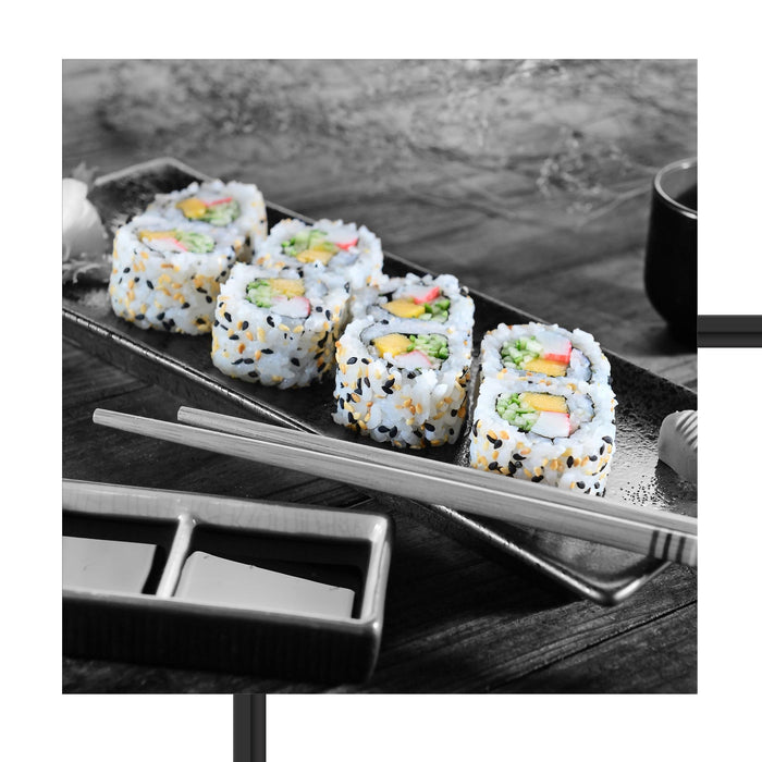 Inside Out Sushi Rollen Schattenfugenrahmen Quadratisch 55x55