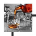 Whiskey im Glas Schattenfugenrahmen Quadratisch 40x40