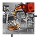 Whiskey im Glas Schattenfugenrahmen Quadratisch 70x70