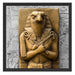 Horus ägyptische Gott Schattenfugenrahmen Quadratisch 55x55