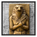 Horus ägyptische Gott Schattenfugenrahmen Quadratisch 70x70