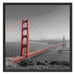 eindrucksvolle Golden Gate Bridge Schattenfugenrahmen Quadratisch 70x70