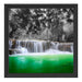 schöner Wasserfall im Dschungel Schattenfugenrahmen Quadratisch 40x40