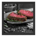 Saftiges Steak Zubereitung Schattenfugenrahmen Quadratisch 40x40