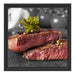 Leckeres Pfeffer Steak Medium Schattenfugenrahmen Quadratisch 40x40