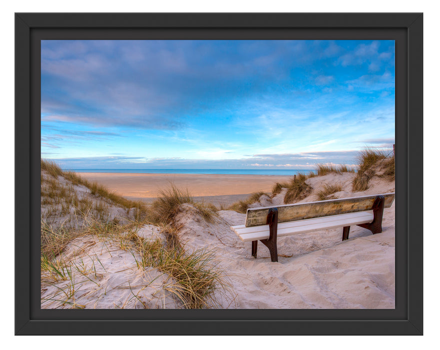 Blick auf das Meer Schattenfugenrahmen 38x30