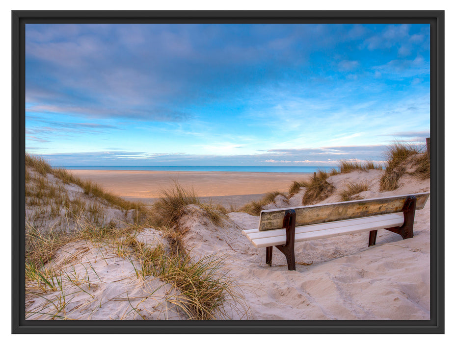 Blick auf das Meer Schattenfugenrahmen 80x60