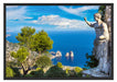 Insel Capri in Italien Schattenfugenrahmen 100x70