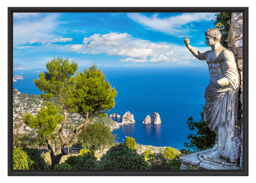 Insel Capri in Italien Schattenfugenrahmen 100x70