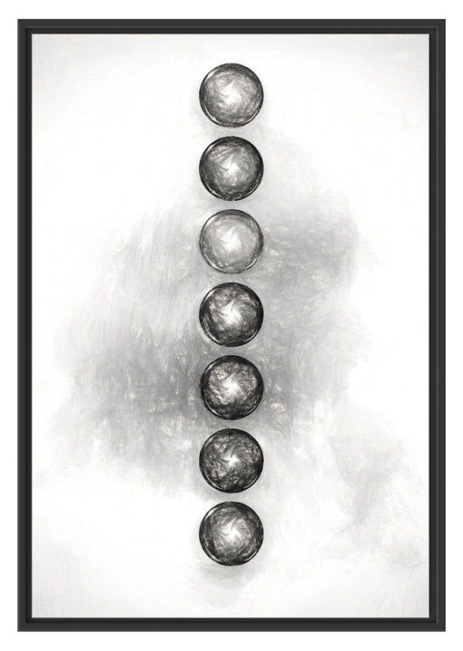Chakra des Körpers Schattenfugenrahmen 100x70
