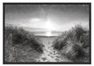 der Weg ins Meer Kunst Schattenfugenrahmen 100x70