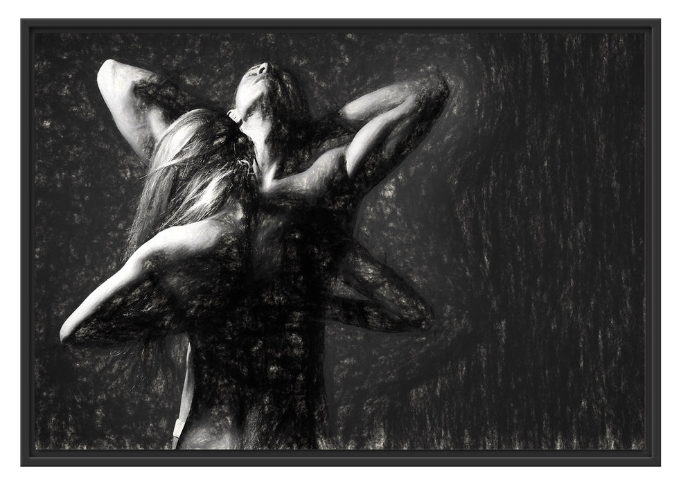 Pixxprint Fitness Paar Kunst