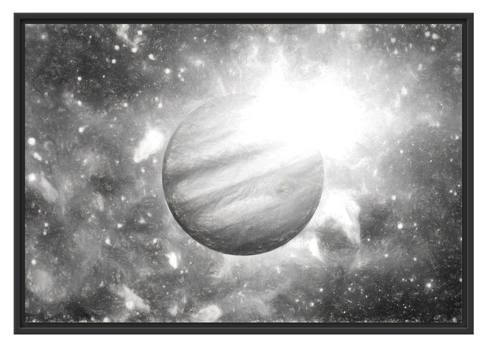 Pixxprint Planet Jupiter im Universum Kunst