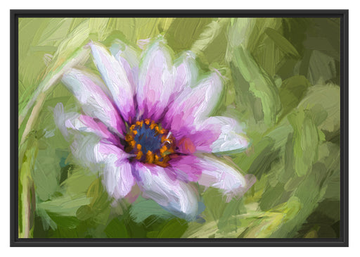 lilane Blume in der Natur Kunst Schattenfugenrahmen 100x70