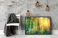 Wald bei Sonnenlicht Kunst Schattenfugenrahmen Wohnzimmer