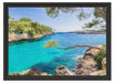 Mallorca Bay Cove Schattenfugenrahmen 55x40