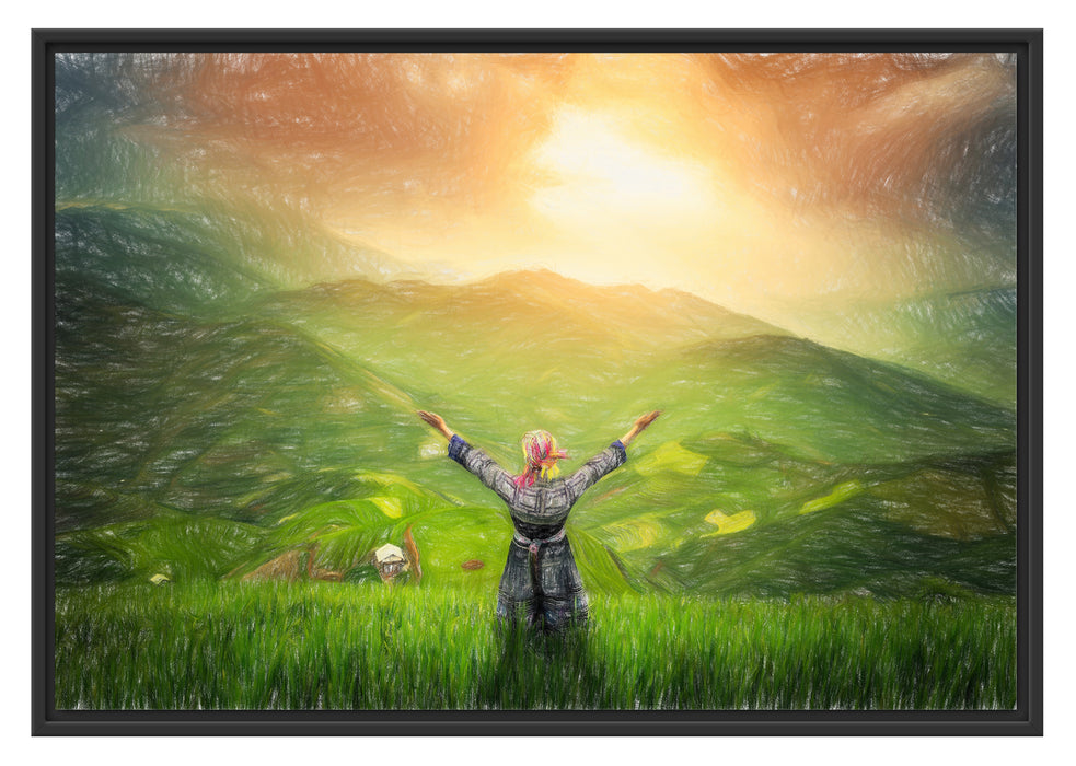 Pixxprint Berg Farm in Asien