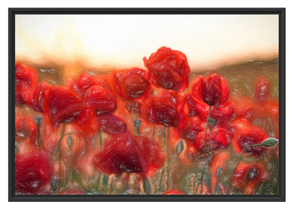 Pixxprint Feuriger Mohn