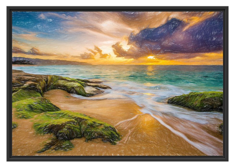 Pixxprint Sonnuntergang auf Hawaii