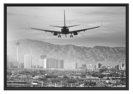 Urlaubsreise nach Las Vegas Schattenfugenrahmen 100x70