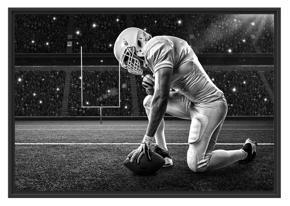 Pixxprint Football-Spieler, im Schwebe-Effekt Bilderrahmen