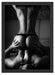 Erotisches Paar Kunst B&W Schattenfugenrahmen 55x40