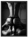 Erotisches Paar Kunst B&W Schattenfugenrahmen 80x60