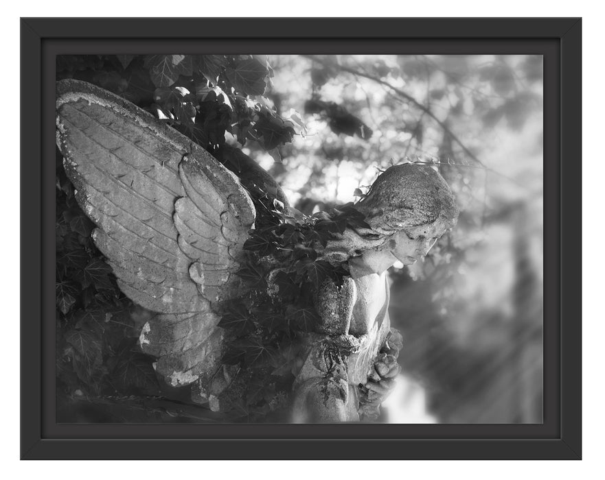 Engel im Sonnenlicht Schattenfugenrahmen 38x30