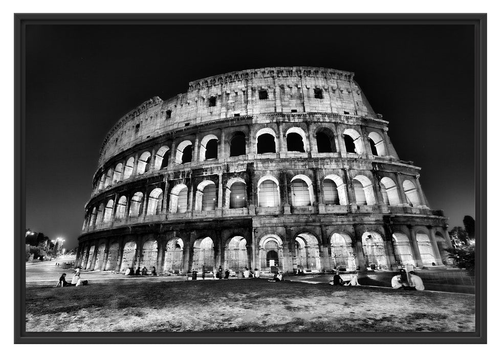 Pixxprint Colosseum in Rom Italien Italy, im Schwebe-Effekt Bilderrahmen